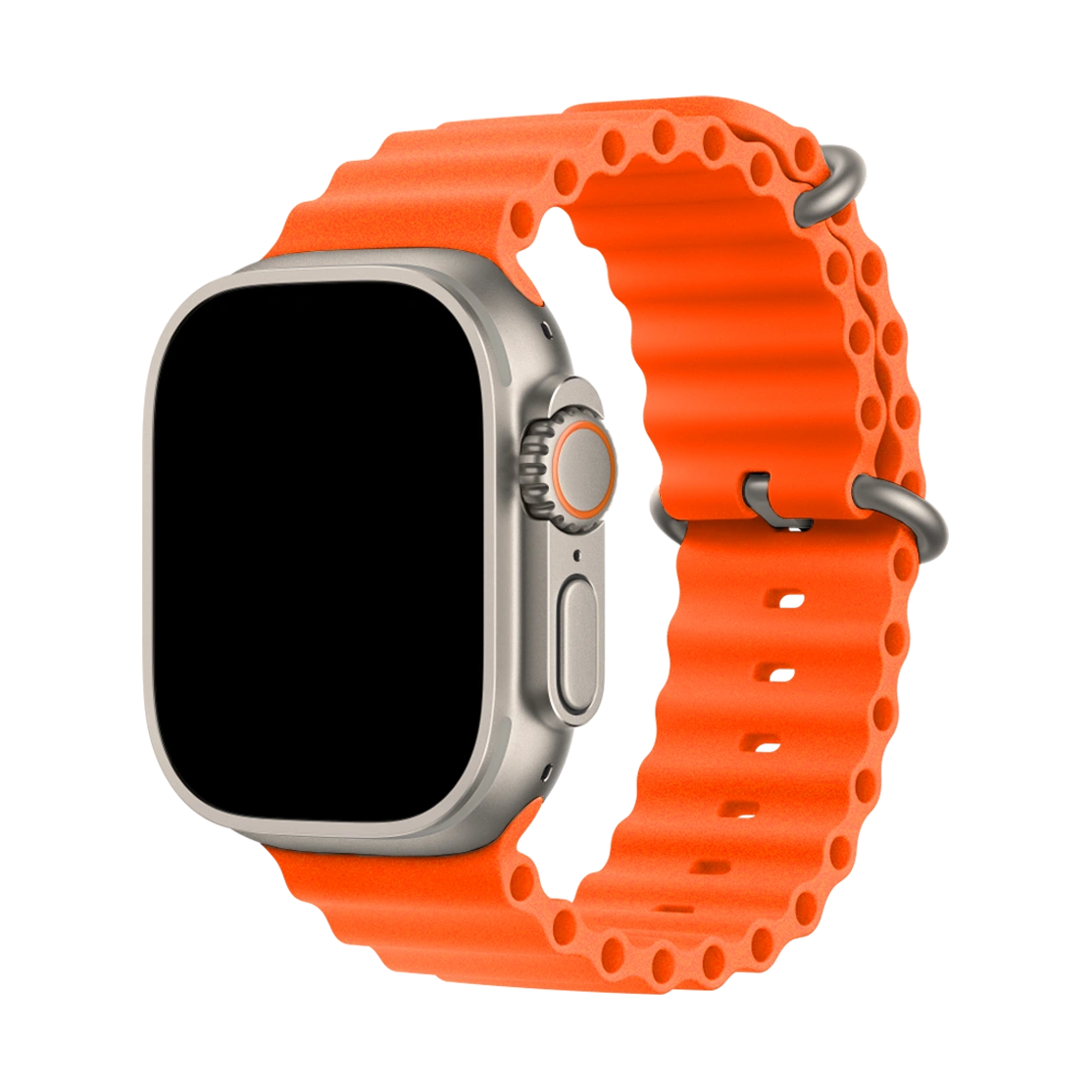 Apple Watch Ultra Titanium Case with Yellow/Beige Trail Loop