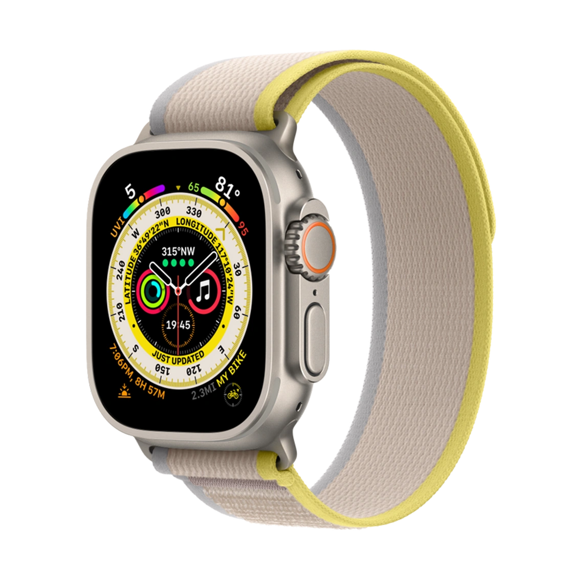 apple-watch-ultra-titanium-case-with-yellow-beige-trail-loop