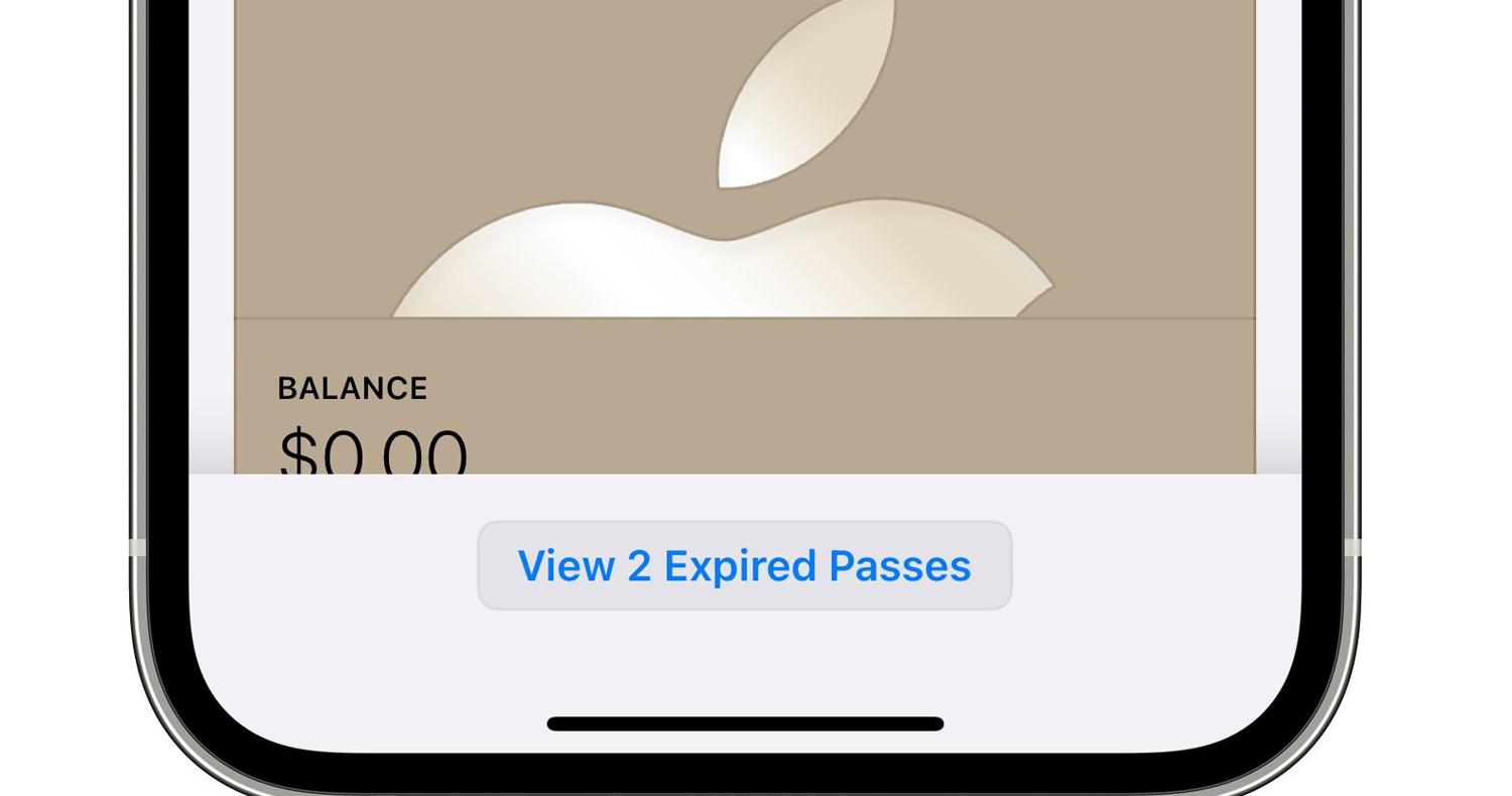 iOS 15 بلیتهای دیجیتالی منقضی شده را به طور خودکار آرشیو میکند