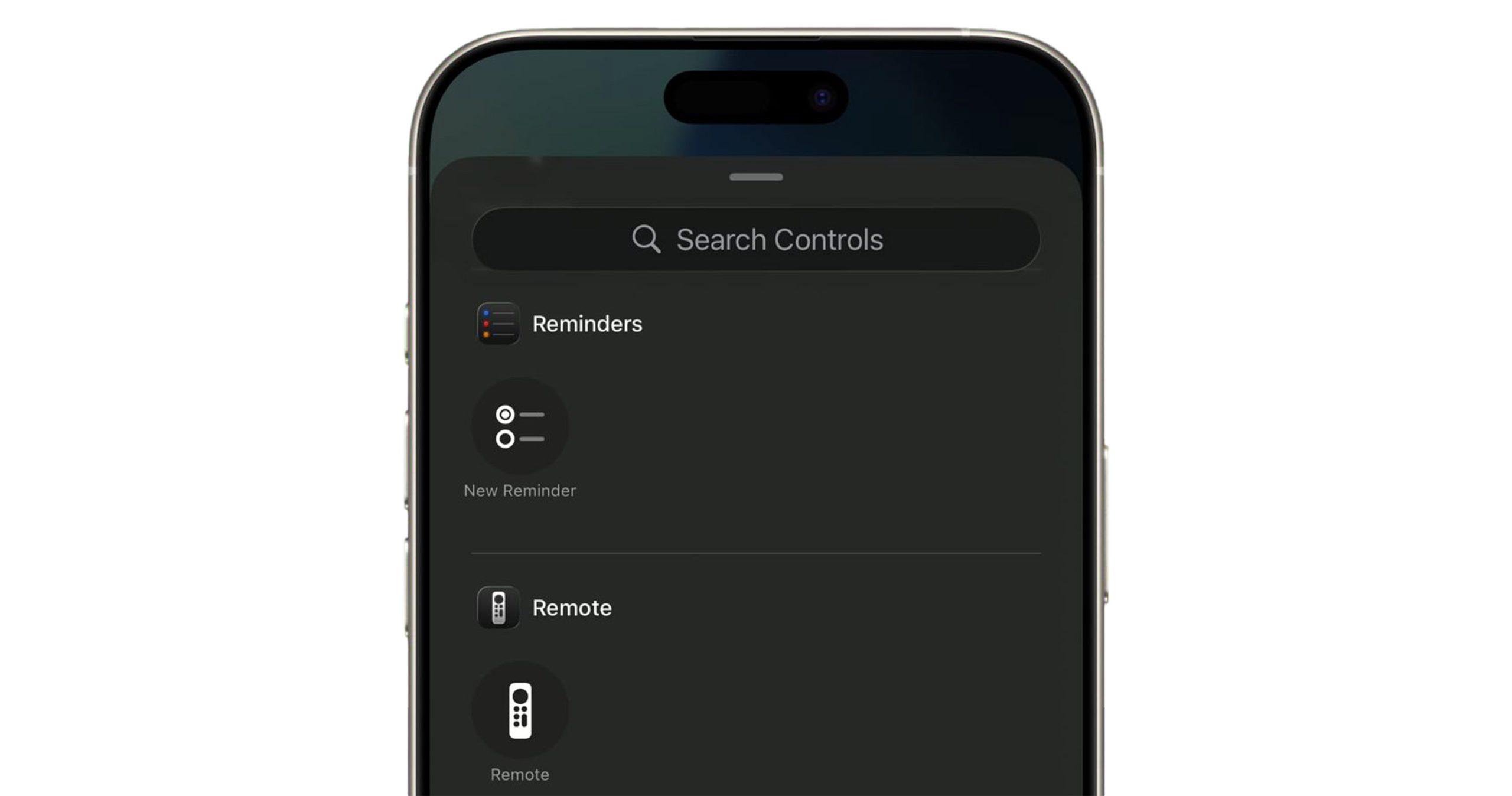 افزودن یادآور از کنترل سنتر در اپلیکیشن Reminders آیفون در iOS 26