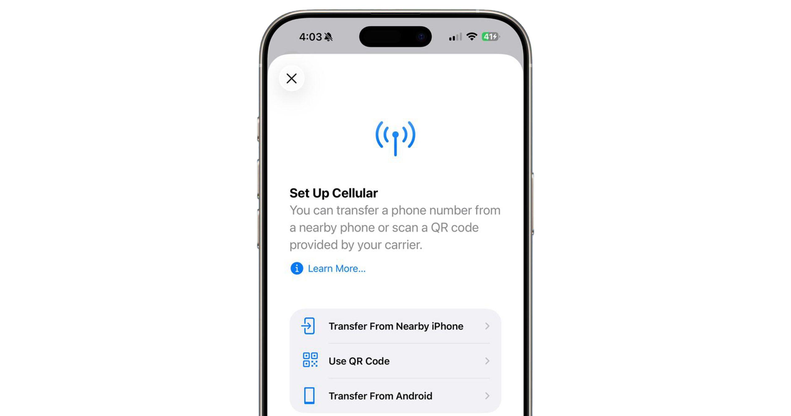 eSIM Improvements