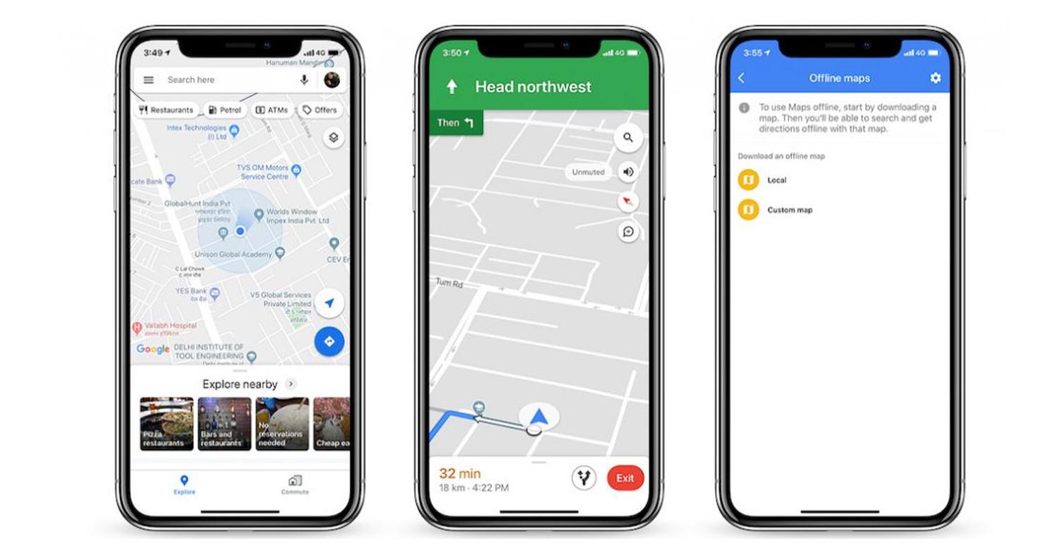 دانلود نقشه آفلاین Google Map برای آیفون