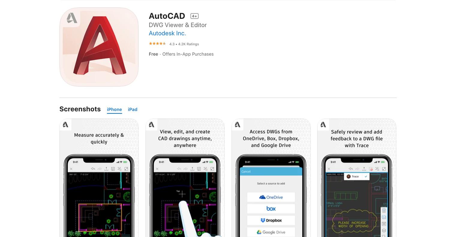 دانلود نرمافزاراتوکد 2013برای مکینتاش AutoCad برای آیفون، آیپاد و آیپد