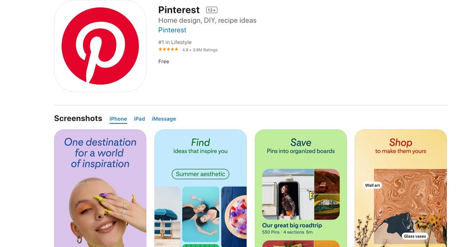 دانلود نرمافزار Pinterest برای آیفون، آیپاد و آیپد