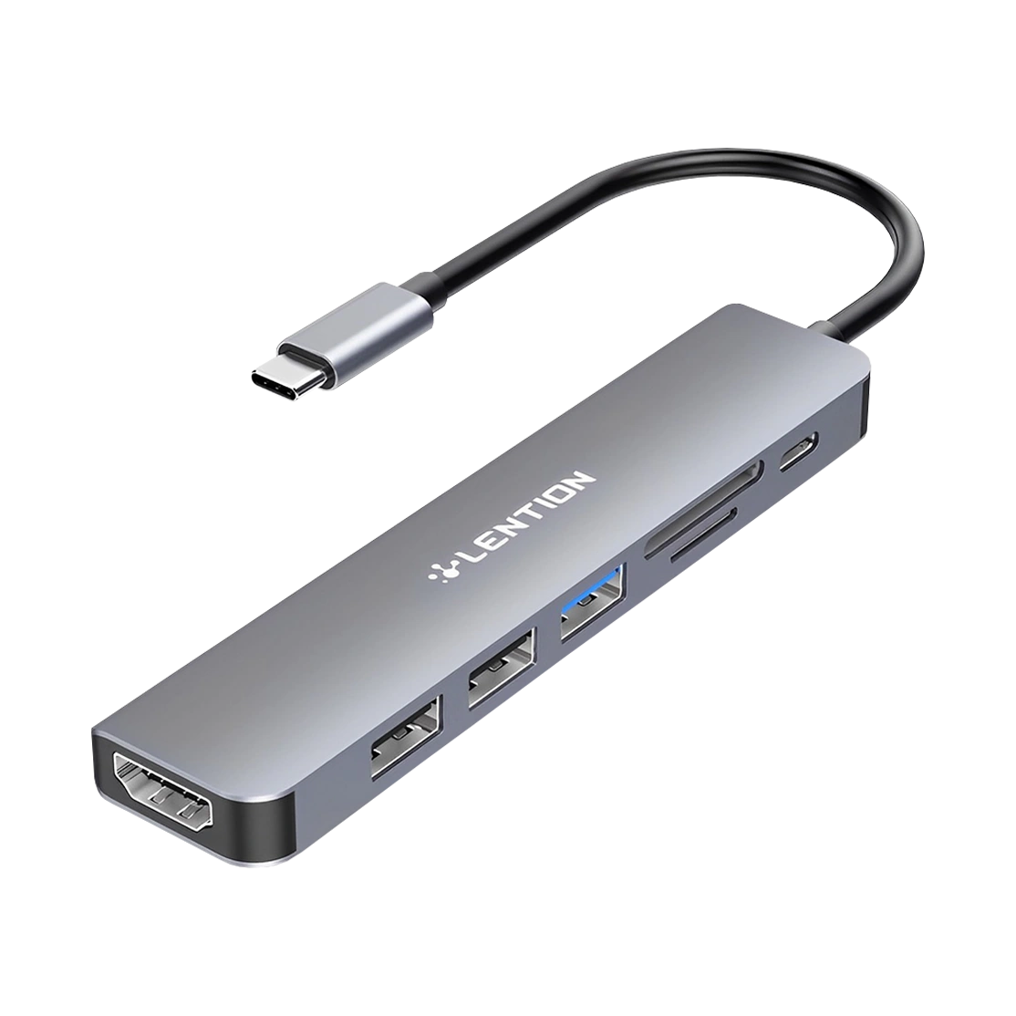 Lention USB-C Hub 7 in1 Stable Driver CE18