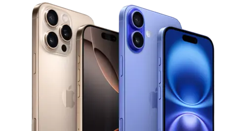 Two iphones back to back