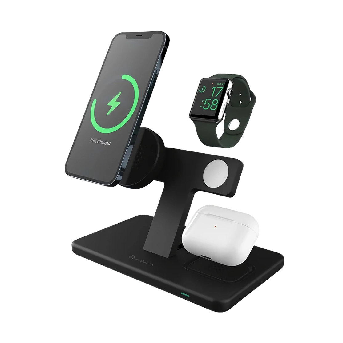 Adam Elements Magnetic 3-in-1 Wireless Charging Station OMNIA M3