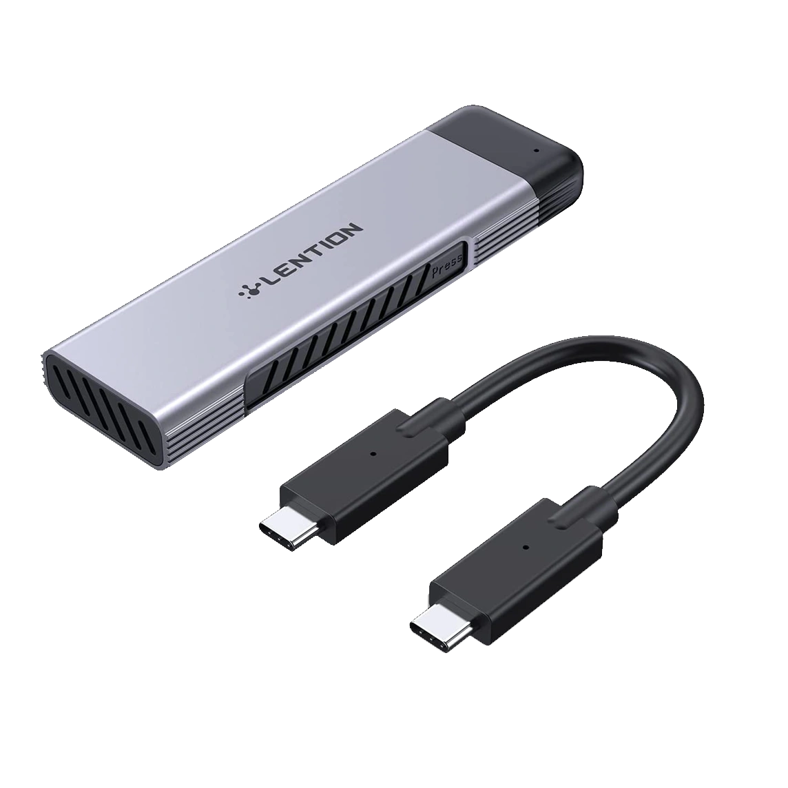 Lention USB-C & A to M.2 NVMe Enclosure Adapter C9 Elite