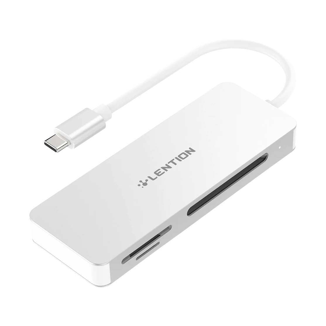 Lention USB-C Card Reader CF SD Micro-SD C12