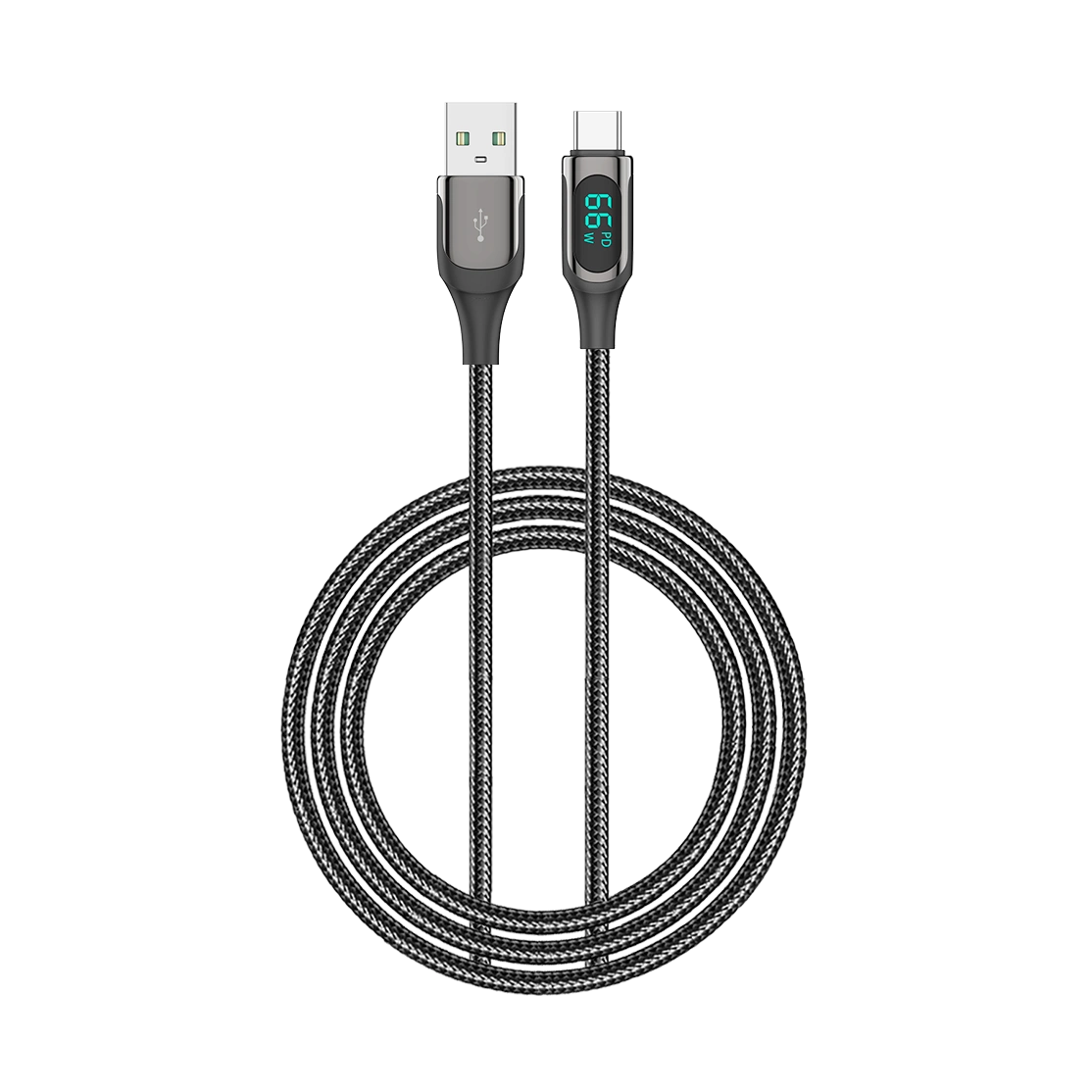 Recci LED Data Cable Ghost USB-C 1m 6A RTC-P10C