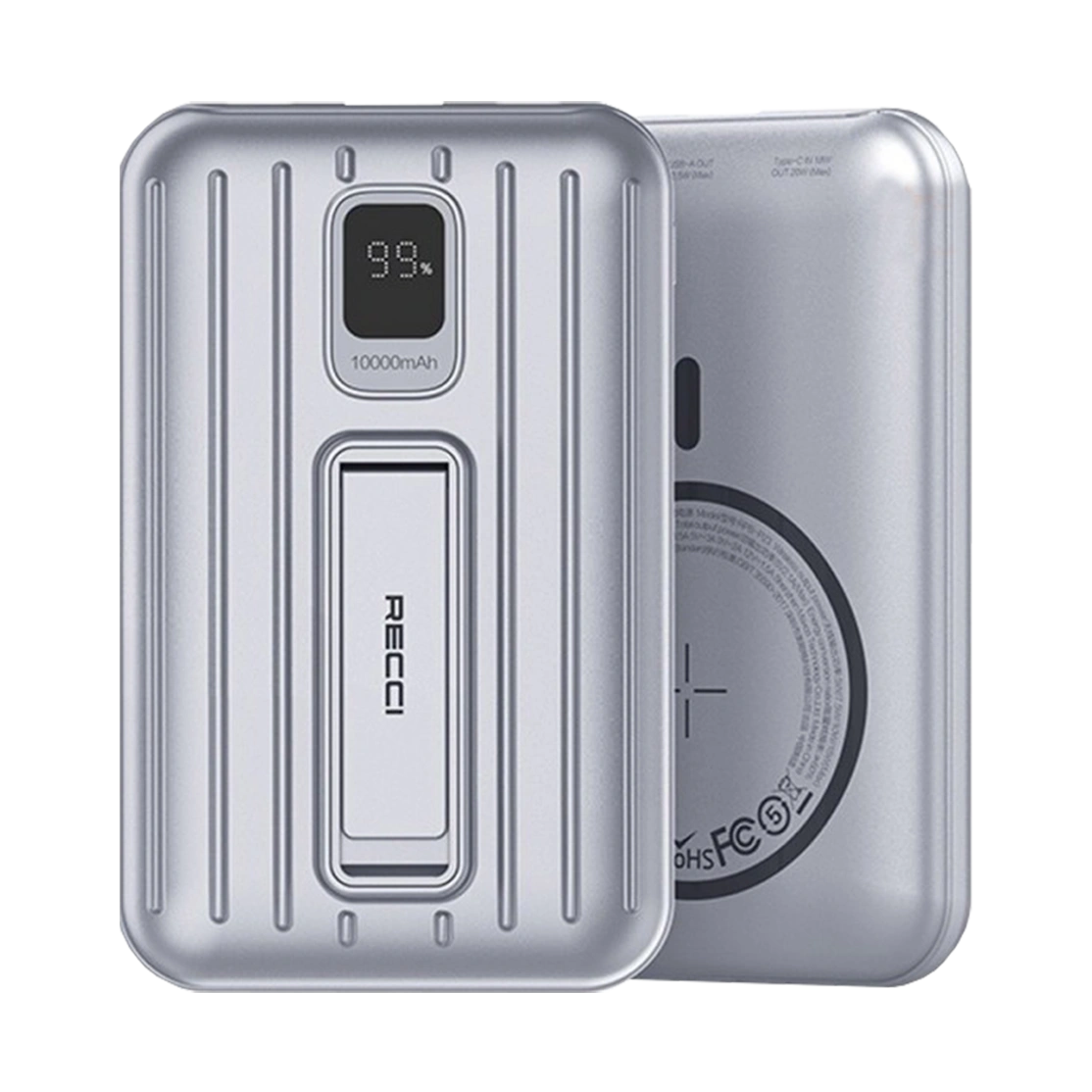 Recci Magnetic Charging Suitcase Powerbank 10000mAh RPB-P23