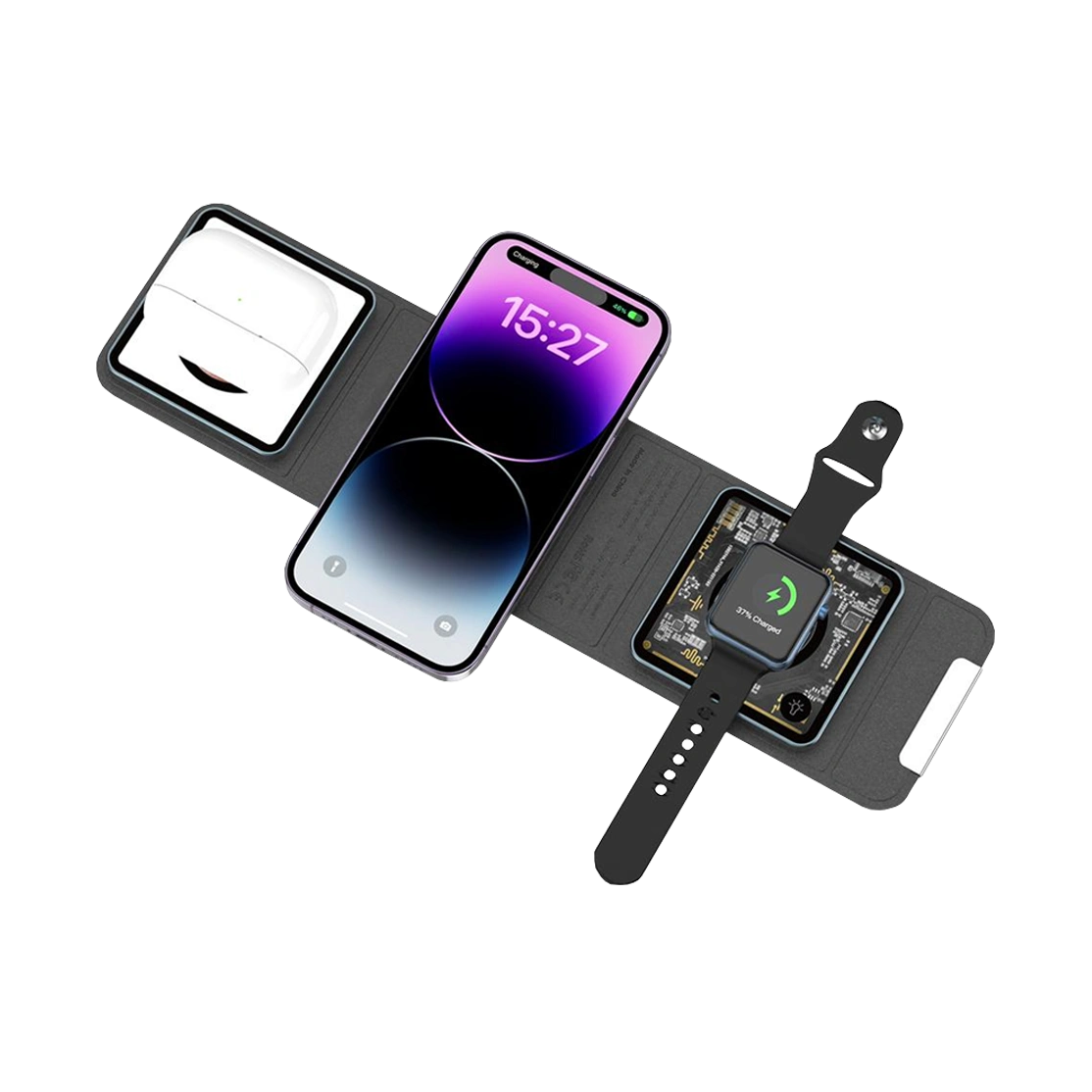 Rexcin Foldable 3 in 1 Wireless Charger Triple Rex-W1