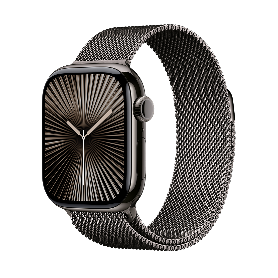 Apple Watch Series 10 Salte Titanium Case with Milanese Loop band