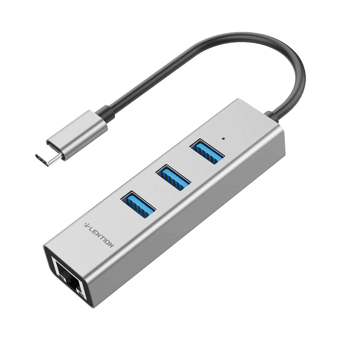 Lention USB-C to USB and Ethernet C23s