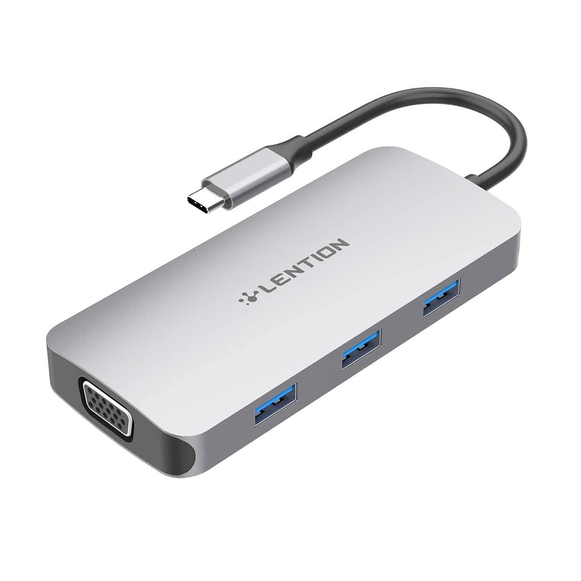 Lention USB-C to USB, VGA, USB-C, SD, MicroSD CE55