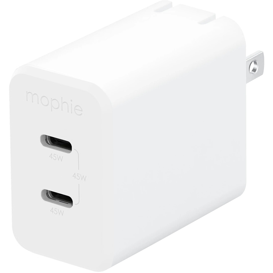 Mophie 45W 2-Port USB-C Fast Wall Charger US Speedport GaN قیمت و خرید آداپتور شارژر 45 وات موفی مدل Speedport GaN