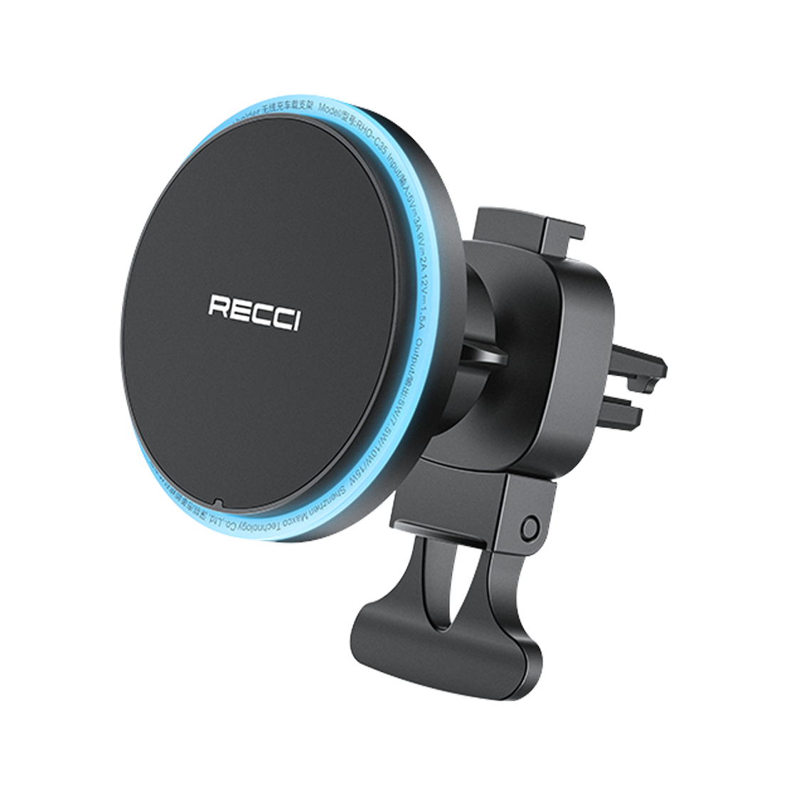 Recci Aurora Wireless Charger Car Holder 15W RHO-C35