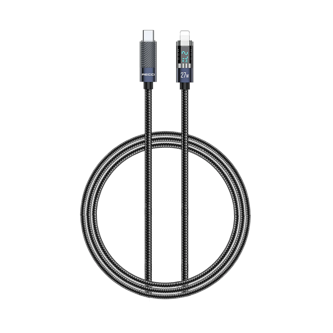 Recci Crystal USB-C to Lightning Cable PD 27W 120cm RS16CL