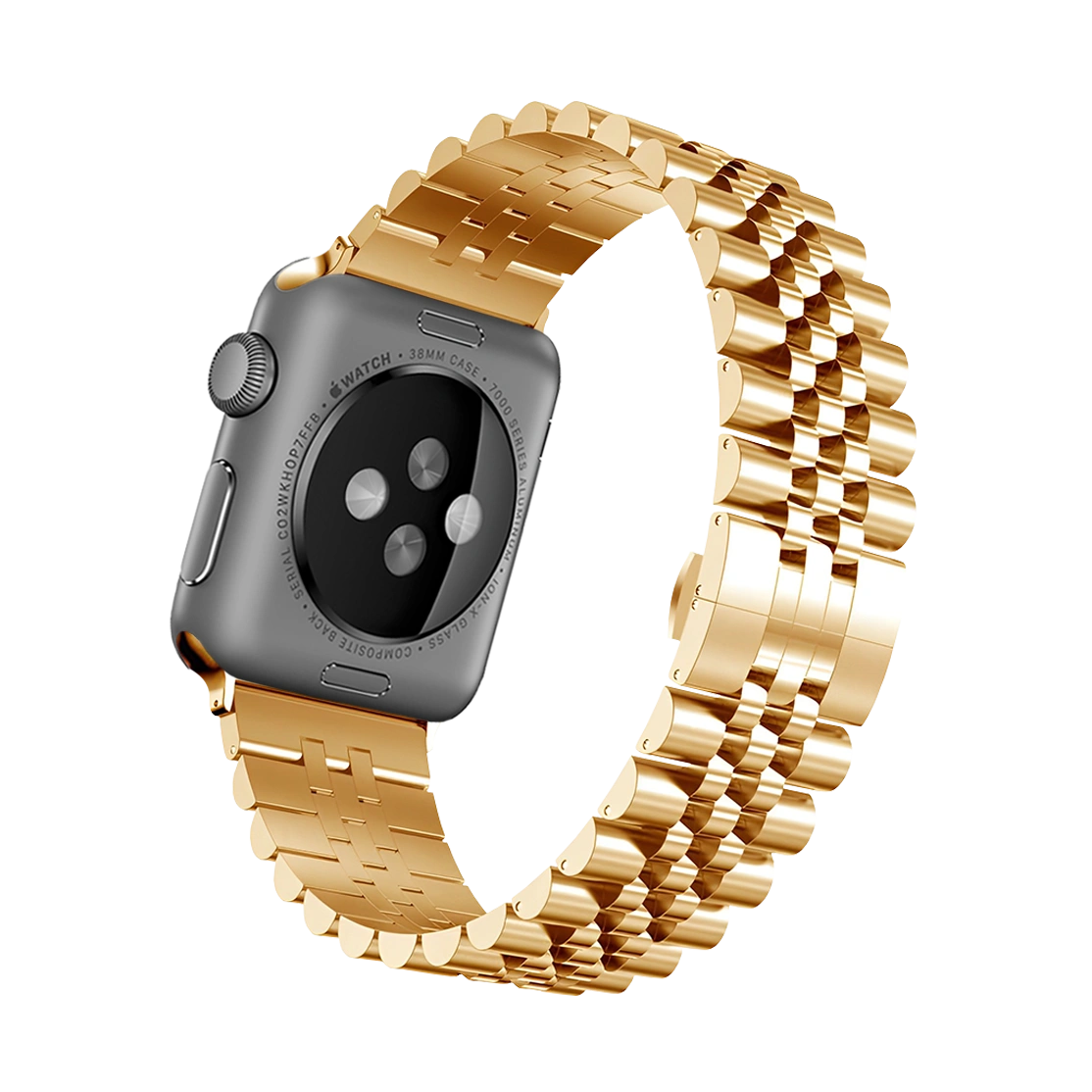 Stainless Steel Strap Apple Watch Band 5 Beads